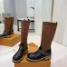 Louis Vuitton Women’s Knee-High Boots with Monogram Sock Panel & Leather Toe Cap #A69914