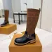 Louis Vuitton Women’s Knee-High Boots with Monogram Sock Panel & Leather Toe Cap #A69914