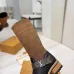 Louis Vuitton Women’s Knee-High Boots with Monogram Sock Panel & Leather Toe Cap #A69914