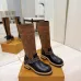 Louis Vuitton Women’s Knee-High Boots with Monogram Sock Panel & Leather Toe Cap #A69914