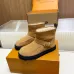 Louis Vuitton Women’s Suede Ankle Boots with Monogram Embossing, Shearling Lining & Chunky Sole #A69813