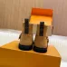 Louis Vuitton Women’s Suede Ankle Boots with Monogram Embossing, Shearling Lining & Chunky Sole #A69813