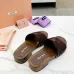 Miu Miu Shoes for women Suede Logo Slide Clogs #B48583