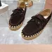 Miu Miu Bow Woven Suede & Leather Boat Shoes #B53126