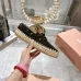 Miu Miu Bow Woven Suede & Leather Boat Shoes #B53126