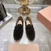 Miu Miu Bow Woven Suede & Leather Boat Shoes #B53126