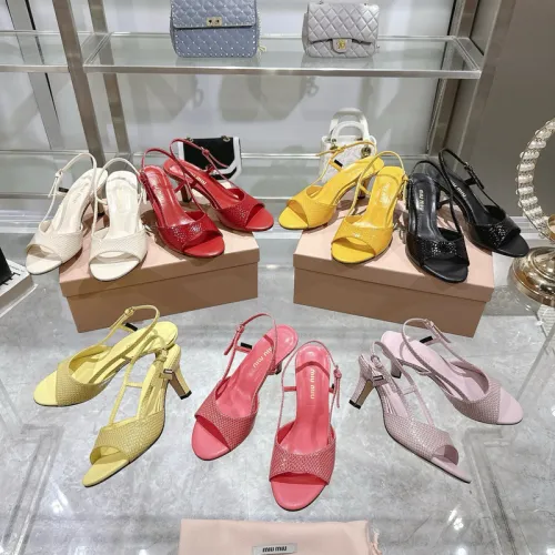 Miu Miu Shoes for Women New style high heel sandals Heel height: 4.5cm/7.5cm #B53171