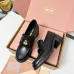 Miu Miu Women's Glossy Leather Chunky Heel Loafers #B66101