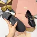 Miu Miu Women's Glossy Leather Chunky Heel Loafers #B66101
