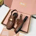 Miu Miu Women's Glossy Leather Chunky Heel Loafers #B66102