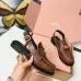 Miu Miu Women's Glossy Leather Chunky Heel Loafers #B66102