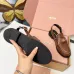 Miu Miu Women's Glossy Leather Chunky Heel Loafers #B66102