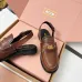 Miu Miu Women's Glossy Leather Chunky Heel Loafers #B66102