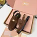 Miu Miu Women's Glossy Leather Slingback Loafer Sandals #B66103