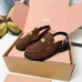 Miu Miu Women's Glossy Leather Slingback Loafer Sandals #B66103