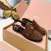 Miu Miu Women's Glossy Leather Slingback Loafer Sandals #B66103