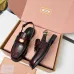 Miu Miu Women's Glossy Leather Slingback Loafer Sandals #B66104