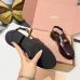 Miu Miu Women's Glossy Leather Slingback Loafer Sandals #B66104