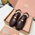 Miu Miu Women's Glossy Leather Slingback Loafer Sandals #B66104
