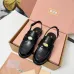 Miu Miu Women's Glossy Leather Slingback Loafer Sandals #B66105