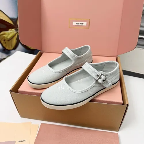 Miu Miu Women's Retro Calfskin Leather Ballet Flats #B66088