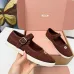 Miu Miu Women's Retro Calfskin Leather Ballet Flats #B66090