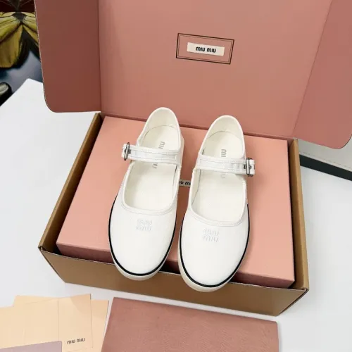 Miu Miu Women's Retro Calfskin Leather Ballet Flats #B66091