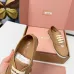 Miu Miu Women's Retro Calfskin Leather Ballet Flats #B66093
