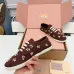 Miu Miu Women's Rhinestone Embroidered Canvas Sneakers #B66097