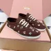 Miu Miu Women's Rhinestone Embroidered Canvas Sneakers #B66097