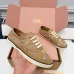 Miu Miu Women's Rhinestone Embroidered Canvas Sneakers #B66098