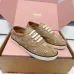 Miu Miu Women's Rhinestone Embroidered Canvas Sneakers #B66098
