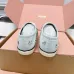 Miu Miu Women's Rhinestone Embroidered Canvas Sneakers #B66099