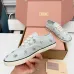 Miu Miu Women's Rhinestone Embroidered Canvas Sneakers #B66099