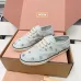 Miu Miu Women's Rhinestone Embroidered Canvas Sneakers #B66099