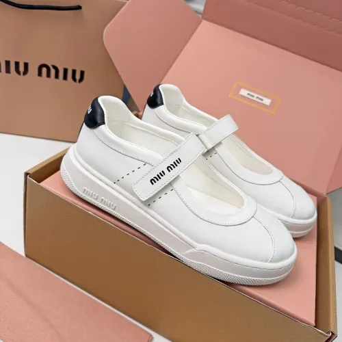Miu Miu Women's Soft Leather Mary Jane Sneakers #B66084