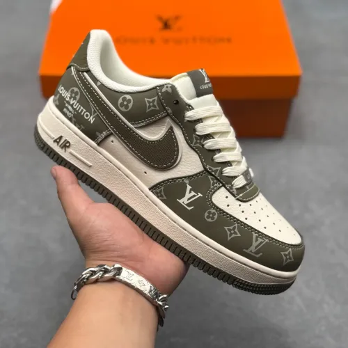 Air Force 1 Low Printed Leather Casual Low Top Fashion Sneakers #A68747