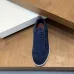 Loro Piana Men’s Calfskin Sneakers, Dual‑Tone Knit Trim, TPU Rubber Outsole #A67759