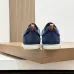 Loro Piana Men’s Calfskin Sneakers, Dual‑Tone Knit Trim, TPU Rubber Outsole #A67759
