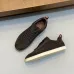 Loro Piana Men’s Calfskin Sneakers, Dual‑Tone Knit Trim, TPU Rubber Outsole #A67760
