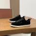 Loro Piana Men’s Calfskin Sneakers, Dual‑Tone Knit Trim, TPU Rubber Outsole #A67761
