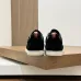 Loro Piana Men’s Calfskin Sneakers, Dual‑Tone Knit Trim, TPU Rubber Outsole #A67761