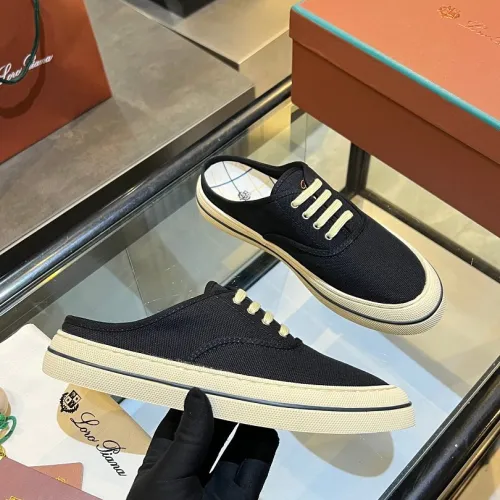Loro Piana Style Summer Casual Canvas Espadrilles Double Thick Sole Slip On Shoes for Women #B66181