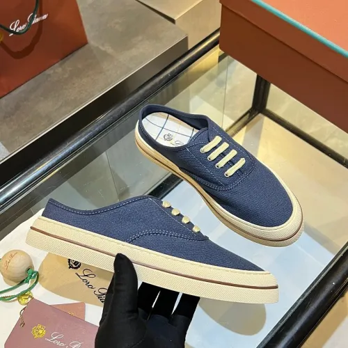Loro Piana Style Summer Casual Canvas Espadrilles Double Thick Sole Slip On Shoes for Women #B66182