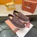 Loro Piana Unisex Tassel Lock Loafers, Suede Upper, Anti‑Slip Rubber Outsole #A67808
