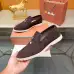 Loro Piana Unisex Tassel Lock Loafers, Suede Upper, Anti‑Slip Rubber Outsole #A67810
