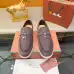 Loro Piana Unisex Tassel Lock Loafers, Suede Upper, Anti‑Slip Rubber Outsole #A67814
