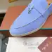 Loro Piana Unisex Tassel Lock Loafers, Suede Upper, Anti‑Slip Rubber Outsole #A67820