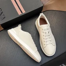 Zegna Men's Triple Stitch Low‑Top Cowhide Suede Sneakers, Multiple Colors #A67722