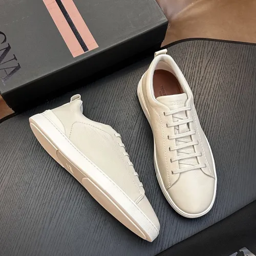 Zegna Men's Triple Stitch Low‑Top Cowhide Suede Sneakers, Multiple Colors #A67722
